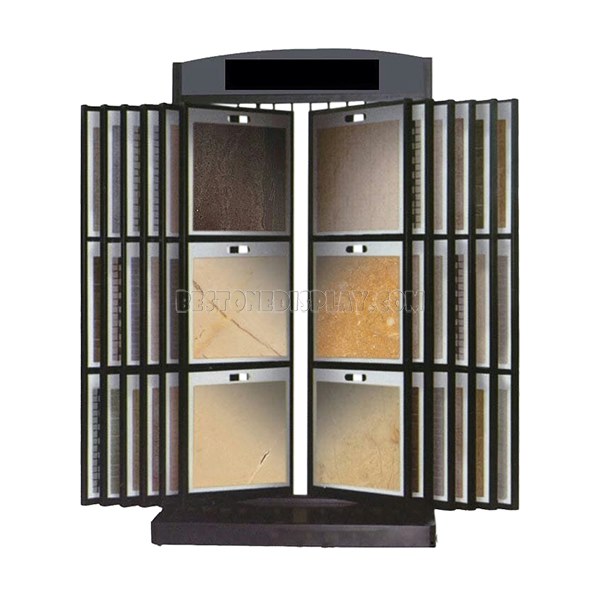 Popular Engineer Stone Display Stand With Metal For Showroom CSR-067