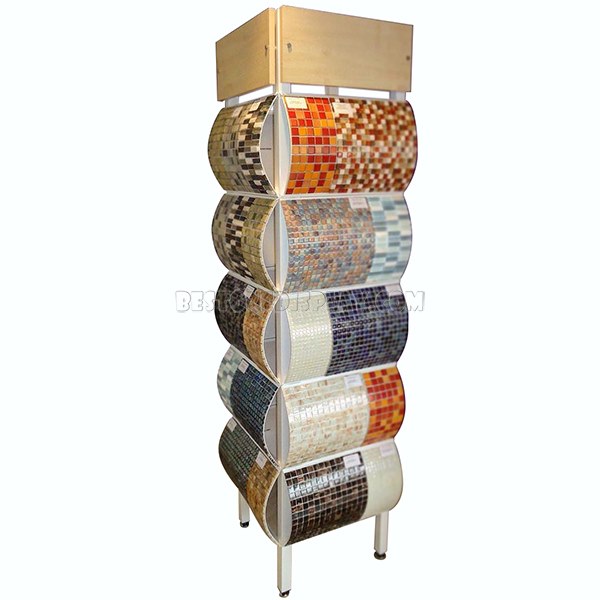 Popular Mosaic Tile Display Rack With Metal For Shop MSR-023